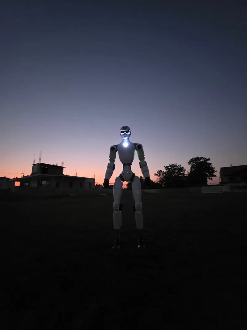 GEM humanoid robot at sunset